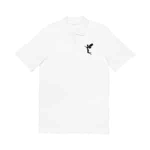 Celestial Fairy Vintage-Inspired Unisex Pique Polo Shirt with Embroidered Fairy Design