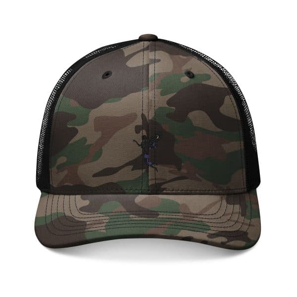 Celestial Fairy Camouflage Embroidered Trucker Hat - Stylish Outdoor Gear - Image 5