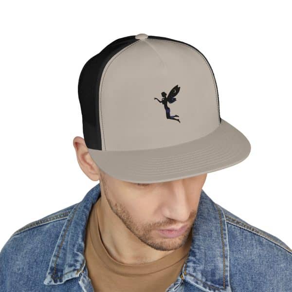 Fairy Embroidered 5 Panel Trucker Cap - Unique Outdoor Style - Image 51