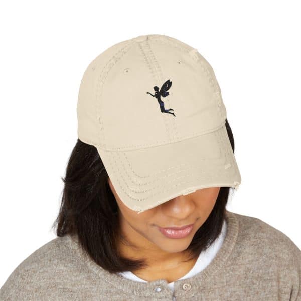Distressed Dad Hat with Embroidered Design - Casual, Vintage Style for All Occasions - Image 11