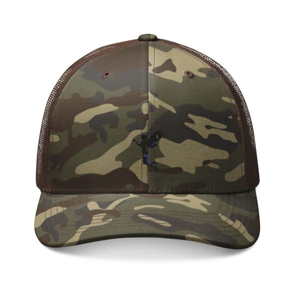 Celestial Fairy Camouflage Embroidered Trucker Hat - Stylish Outdoor Gear - Image 3