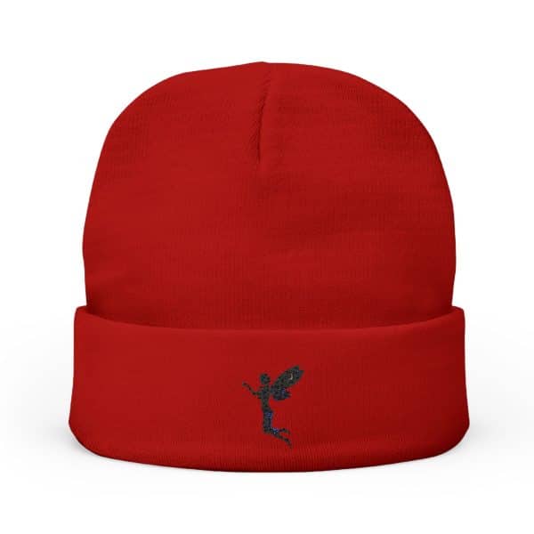 Enchanted Fairy Embroidered Knit Beanie - Cozy Winter Accessory - Image 3