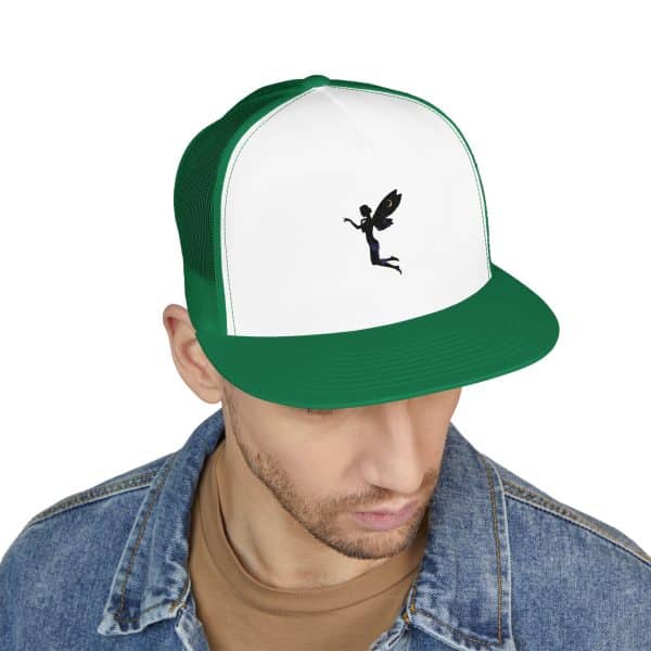 Fairy Embroidered 5 Panel Trucker Cap - Unique Outdoor Style - Image 3