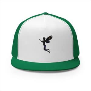 Fairy Embroidered 5 Panel Trucker Cap - Unique Outdoor Style