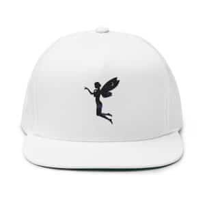 Embroidered Fairy Flat Bill Cap - Stylish Streetwear Hat