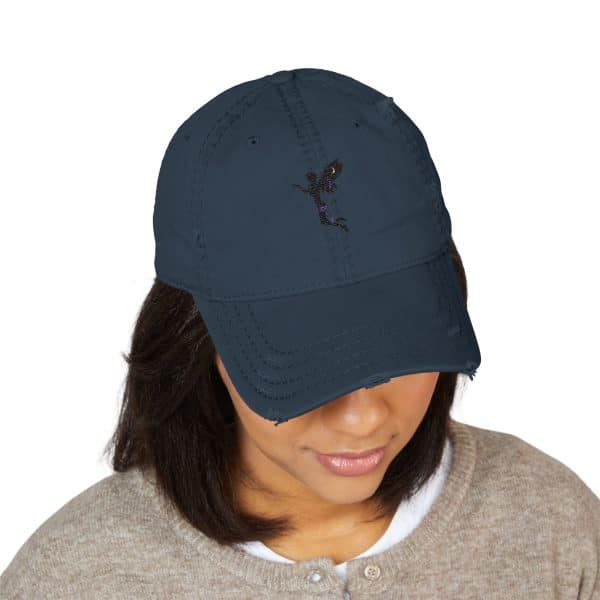 Distressed Dad Hat with Embroidered Design - Casual, Vintage Style for All Occasions - Image 15