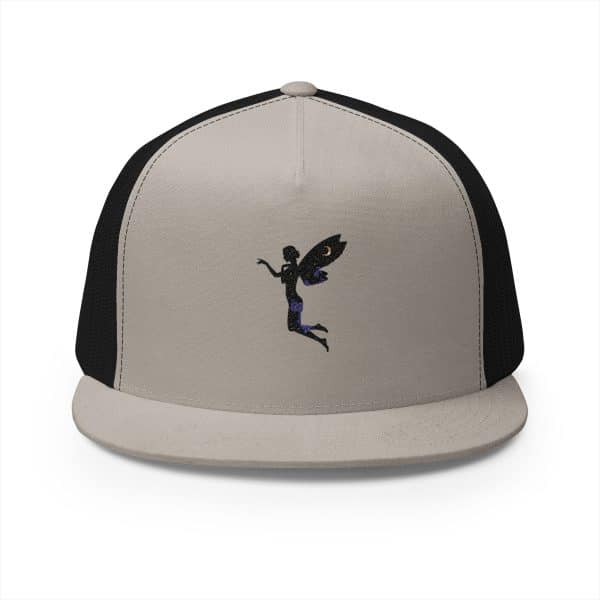 Fairy Embroidered 5 Panel Trucker Cap - Unique Outdoor Style - Image 49