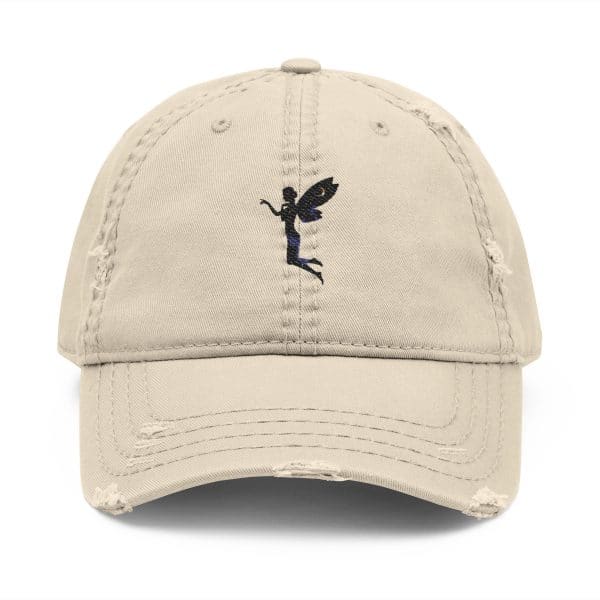 Distressed Dad Hat with Embroidered Design - Casual, Vintage Style for All Occasions - Image 9
