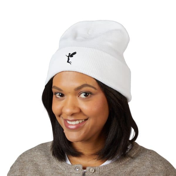 Embroidered Fairy Classic Cuffed Beanie - Winter Fashion Accessory - Image 3