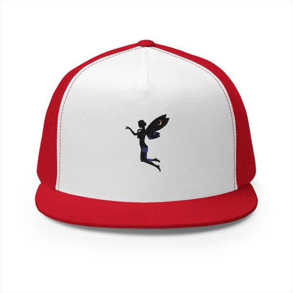 Fairy Embroidered 5 Panel Trucker Cap - Unique Outdoor Style - Image 13