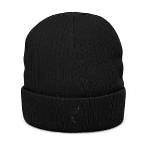 Celestial Fairy Cozy Ribbed Knit Beanie with Embroidery - Perfect for Winter and Outdoor Adventures