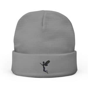 Enchanted Fairy Embroidered Knit Beanie - Cozy Winter Accessory