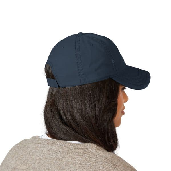 Distressed Dad Hat with Embroidered Design - Casual, Vintage Style for All Occasions - Image 16