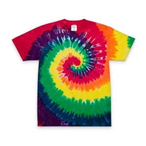 Celestial Fairy Colorful Oversized Tie-Dye T-Shirt - Vibrant Spiral Design for Festival & Casual Wear