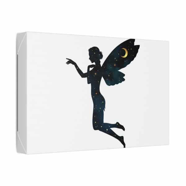 Whimsical Fairy Night Sky Canvas Art - Image 6
