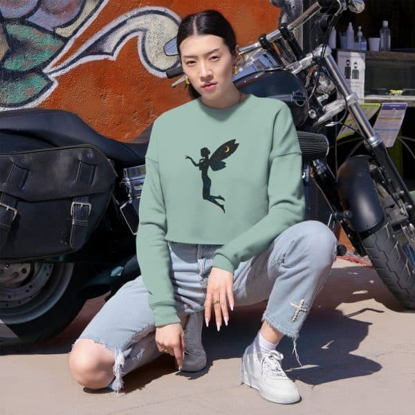Magical Fairy Cropped Sweatshirt for Women - Perfect for Cozy Nights and Gift Giving - Image 15