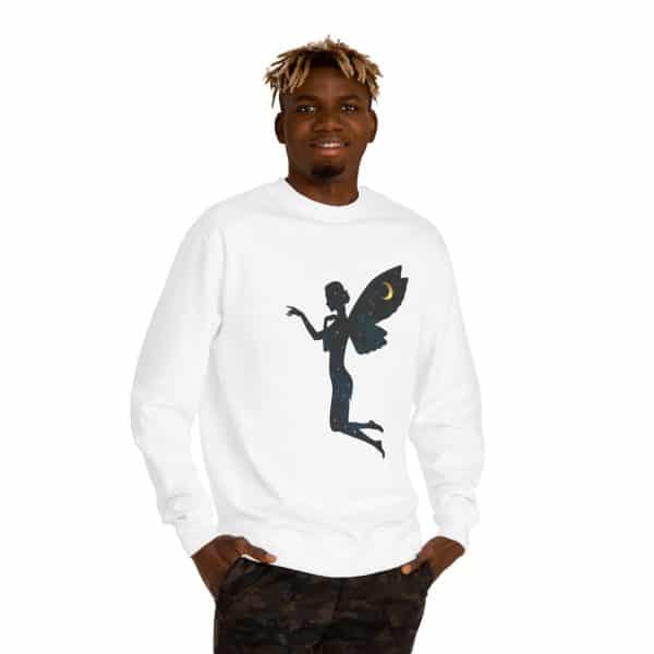 Celestial Fairy Unisex Crew Neck Sweatshirt - Magical Night Vibes - Image 3