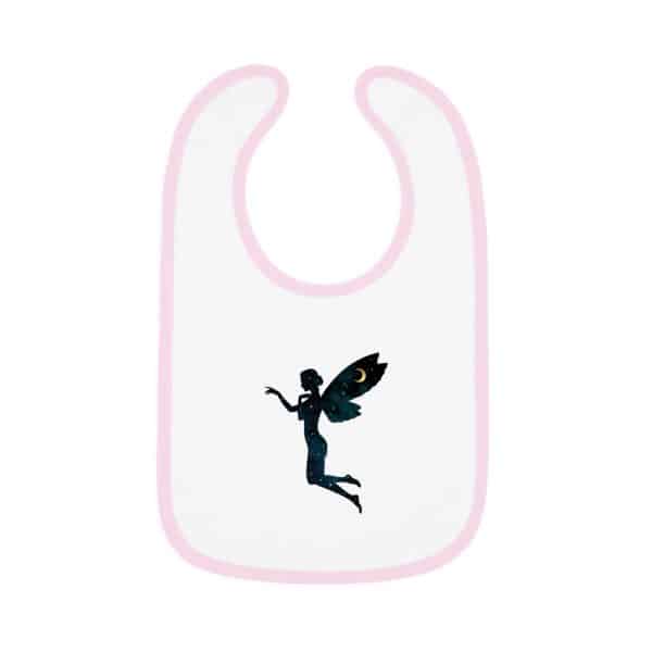 Celestial Fairy Baby Contrast Trim Jersey Bib - Image 7