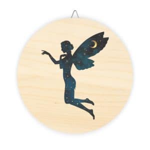 Whimsical Fairy Wood Sign - Celestial Decor for Home and Garden