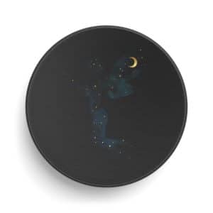 Celestial Fairy Hockey Puck – Unique Starry Design for Ice Hockey Fans