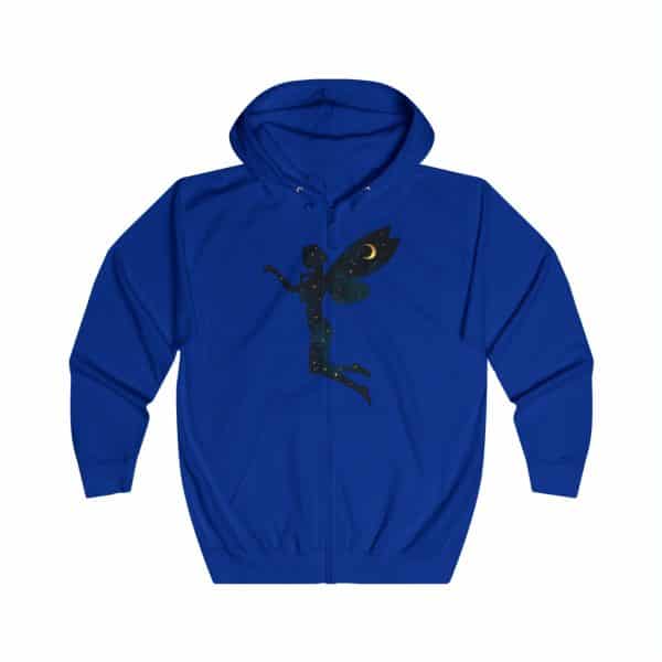 Celestial Fairy Unisex Full Zip Hoodie - Magical Night Sky Design - Image 15