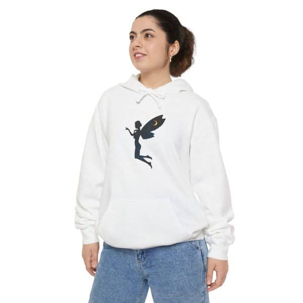 Whimsical Fairy Unisex Garment-Dyed Hoodie - Image 3
