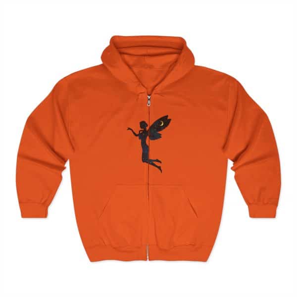 Fairy Design Unisex Zip Hoodie – Cozy Hooded Sweatshirt for Fantasy Lovers - Image 9