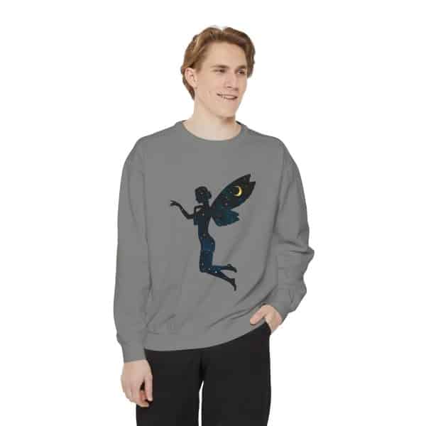 Celestial Fairy Unisex Garment-Dyed Sweatshirt - Cozy and Dreamy Style - Image 19