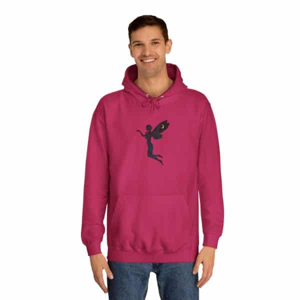 Fairy Design Unisex College Hoodie - Dreamy and Unique Campus Wear - Image 63