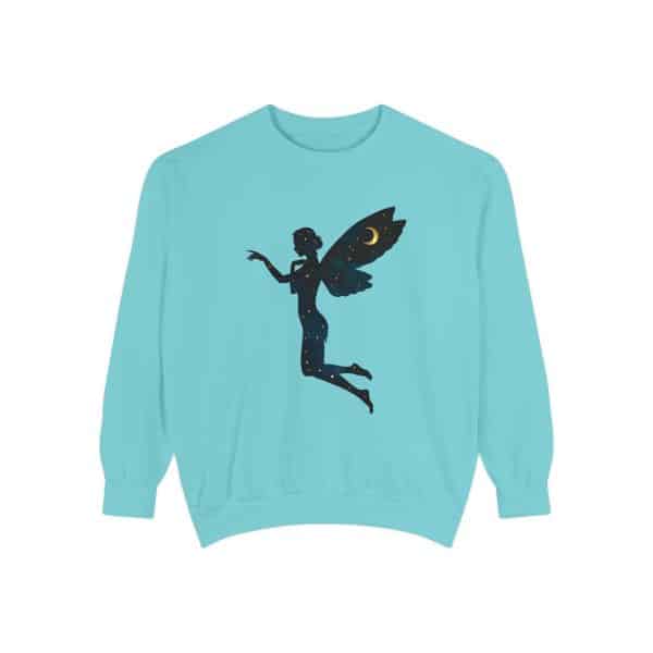 Celestial Fairy Unisex Garment-Dyed Sweatshirt - Cozy and Dreamy Style - Image 21