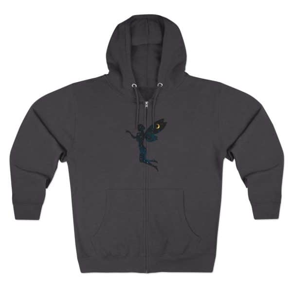 Enchanted Fairy Unisex Zip Hoodie | Magical Cozy Apparel for Fantasy Lovers - Image 5