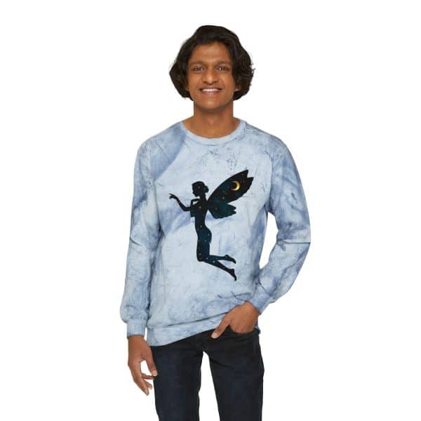 Celestial Fairy Unisex Color Blast Crewneck Sweatshirt - Image 7