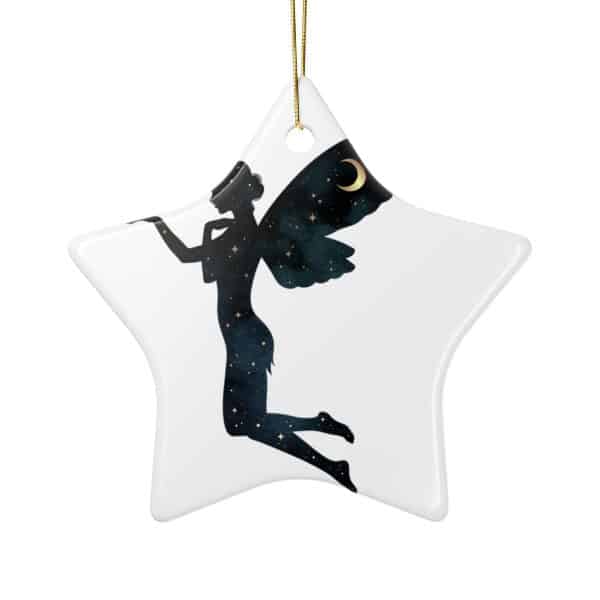 Enchanting Fairy Ceramic Ornaments – Two-Sided Holiday Decor - Image 11