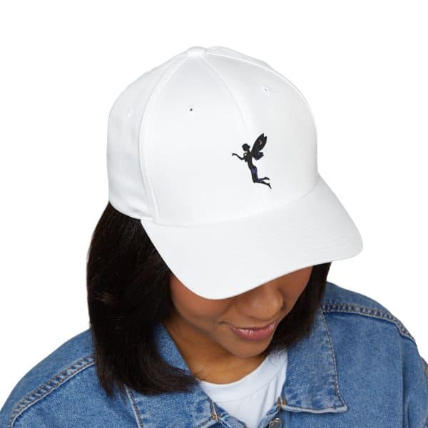 Fairy Embroidered Closed-Back Cap - Stylish & Trendy - Image 3