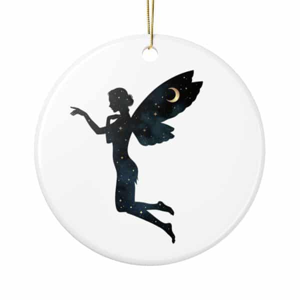 Enchanting Fairy Ceramic Ornaments – Two-Sided Holiday Decor