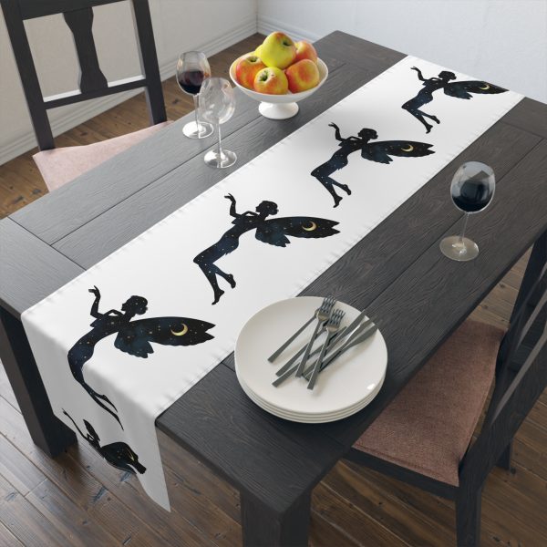 Whimsical Fairy Table Runner - Enchanting Cotton/Poly Blend for Elegant Dining Decor - Image 4