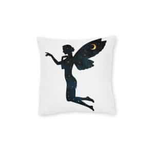 Celestial FairySquare Pillow - Pink Back