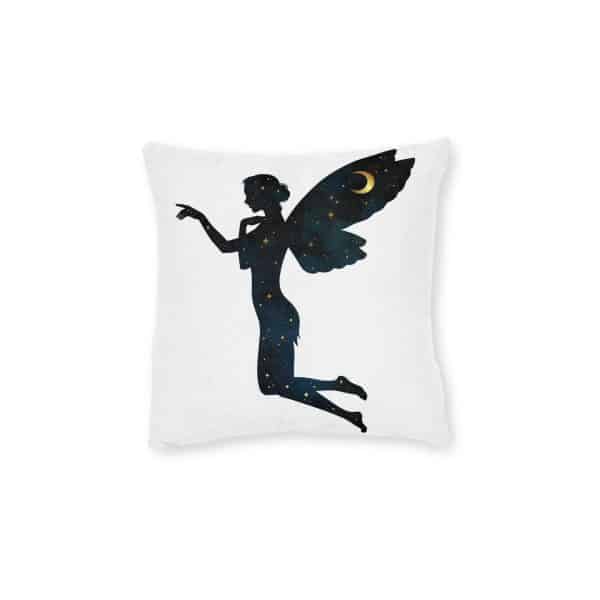 Celestial FairySquare Pillow - Pink Back