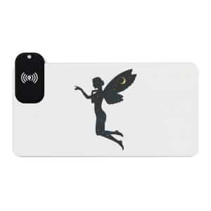 Celestial Fairy LED Gaming Mouse Pad, Wireless Charging