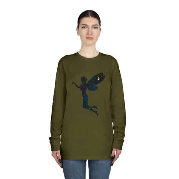 Celestial Fairy Long Sleeve Crewneck Tee - Dreamy Enchantment for Magical Souls - Image 28
