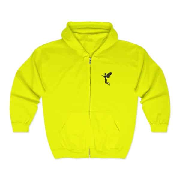 Fairy Silhouette Unisex Zip-Up Hoodie - Cozy and Stylish Casualwear - Image 13