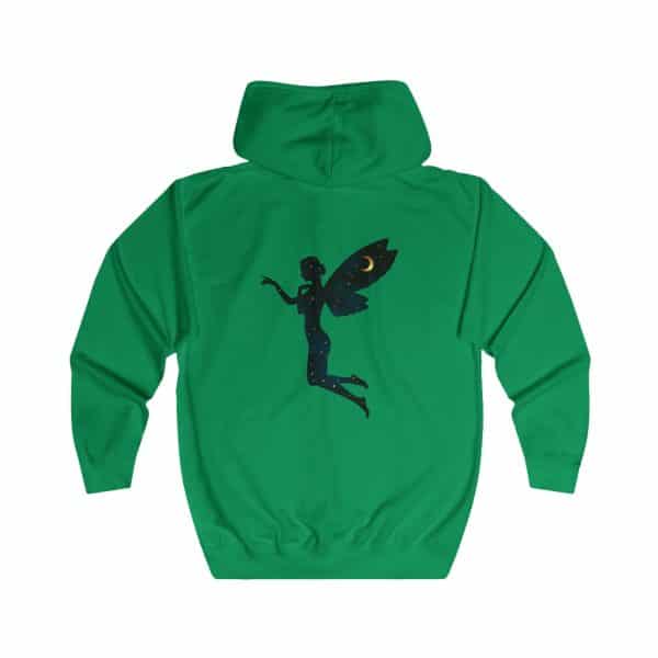 Celestial Fairy Unisex Full Zip Hoodie - Magical Night Sky Design - Image 10