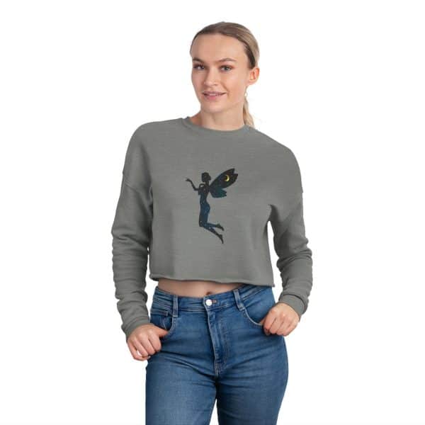 Magical Fairy Cropped Sweatshirt for Women - Perfect for Cozy Nights and Gift Giving - Image 8