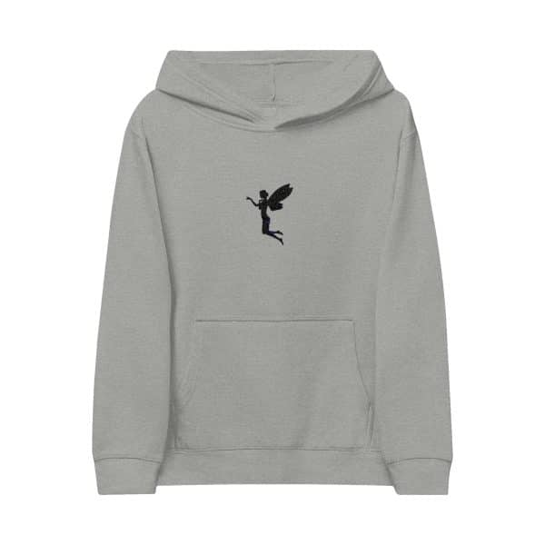 Kids Fairy Embroidered Fleece Hoodie - Cozy & Magical