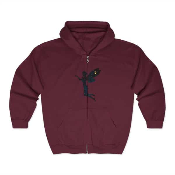 Fairy Design Unisex Zip Hoodie – Cozy Hooded Sweatshirt for Fantasy Lovers - Image 11