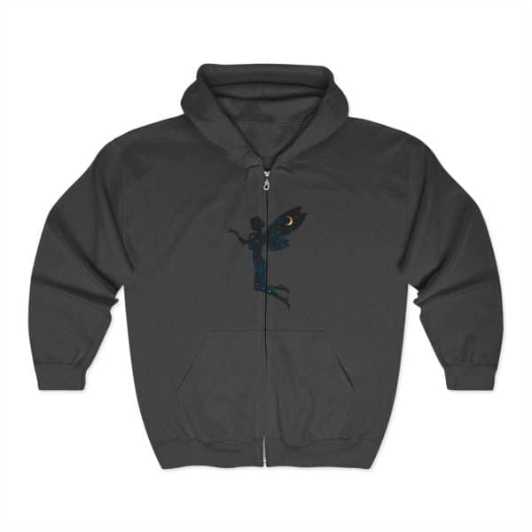 Fairy Design Unisex Zip Hoodie – Cozy Hooded Sweatshirt for Fantasy Lovers - Image 17
