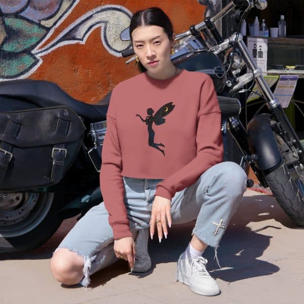 Magical Fairy Cropped Sweatshirt for Women - Perfect for Cozy Nights and Gift Giving - Image 3