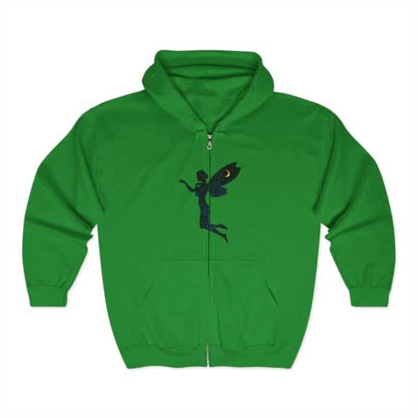 Fairy Design Unisex Zip Hoodie – Cozy Hooded Sweatshirt for Fantasy Lovers - Image 15