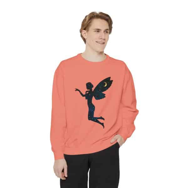 Celestial Fairy Unisex Garment-Dyed Sweatshirt - Cozy and Dreamy Style - Image 7