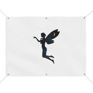 Fairy Silhouette Garden Banner - Mystical Decor for Celebrations & Events
